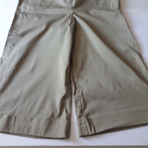 Larry Levine Ladies Stretch Capri Size 10 Green - Picture 2 of 6